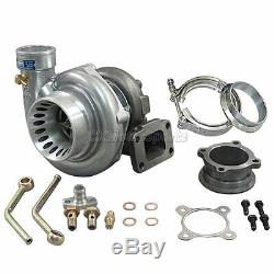 CXRacing GT35 T3 Turbo Charger Anti-Surge 500+ HP with All Accessories 3 V-Band
