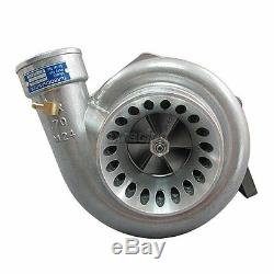CXRacing GT35 T4 Turbo Charger Anti-Surge 500+ HP + 3 V-Band Clamp Flange Kit
