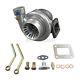 Cxracing T4 Gt35 Turbo Charger Anti-surge 500+ Hp 0.68 Ar + Oil Fitting Drain