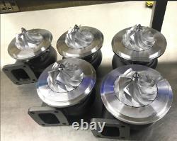 GT3584 Billet T4 flange. 70 A/R anti-surge. 96 A/R V-band turbine turbo charger