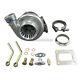 Gt35 T4 Turbo Charger Anti-surge 500+ Hp + 3 V-band Clamp Flange Accessories