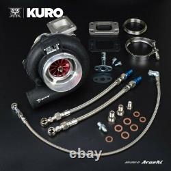KURO GTX3076R Billet Ball Bearing Turbo Anti-surge A/R 0.82 T3 Stainless 640 HP