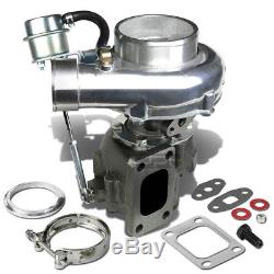 Polished T3/t4 Exhaust T04e A/r. 63 Anti-surge Turbo Charger+internal Wastegate