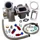 T3 Flange Gt35 Gt3582 Universal A/r. 70 Turbo Turbocharger+oil Feed Return Lines