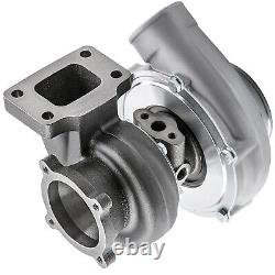 T3 Flange GT35 GT3582 Universal A/R. 70 Turbo Turbocharger+Oil Feed Return Lines