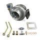 T4 Gt35 Turbo Charger Anti-surge 500+ Hp 0.70 0.68 Ar + Oil Fitting Drain Flange