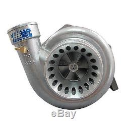 T4 GT35 Turbo Charger Turbocharger Anti-Surge 500 HP 0.68 AR + Oil Fitting Drain
