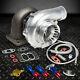 T70 59 Trim A/r. 70 Stage Iii 500+hp Anti-surge Turbo Charger+oil Feed+drain Line