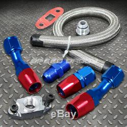 T70 59 Trim A/r. 70 Stage III 500+hp Anti-surge Turbo Charger+oil Feed+drain Line