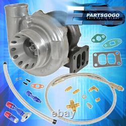 T70.70 AR Stage Iii Anti-Surge Turbo Charger + Oil Feed And Drain Return Line