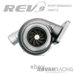 TX-66-62 Billet Wheel Anti-Surge Turbo. 70 AR T4 Divided 3 in. V-Band Exhaust