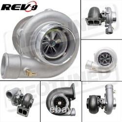 TX-66-62 Billet Wheel Anti-Surge Turbo. 84 AR T4 Divided 3 in. V-Band Exhaust
