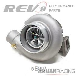 TX-66-62 Billet Wheel Anti-Surge Turbocharger. 65 AR T3 3in. V-Band Exhaust