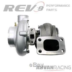 TX-66-62 Billet Wheel Anti-Surge Turbocharger. 65 AR T3 3in. V-Band Exhaust