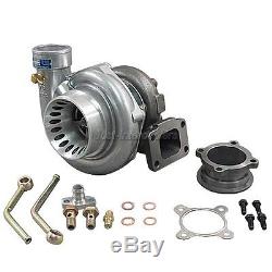 Universal GT35 T3 Turbo Charger Anti-Surge 500+ HP + Oil Fitting Accessories
