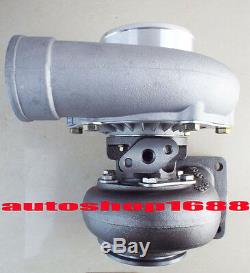Universal T4 Performance flange turbo charger. 70 A/R anti-surge. 68 A/R Exhaust